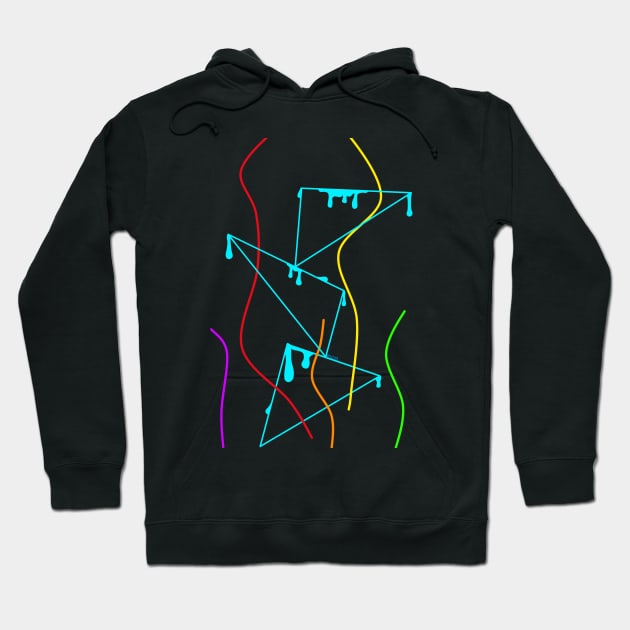 painted triangles Hoodie by MayaReader